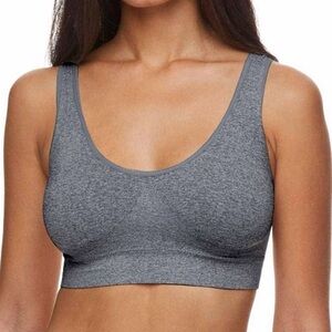 10/$25🦋 Zone Pro Gray Padded Comfy Sports Bra - Size 1X